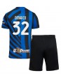 Inter Milan Federico Dimarco #32 Heimtrikotsatz für Kinder 2024-25 Kurzarm (+ Kurze Hosen)